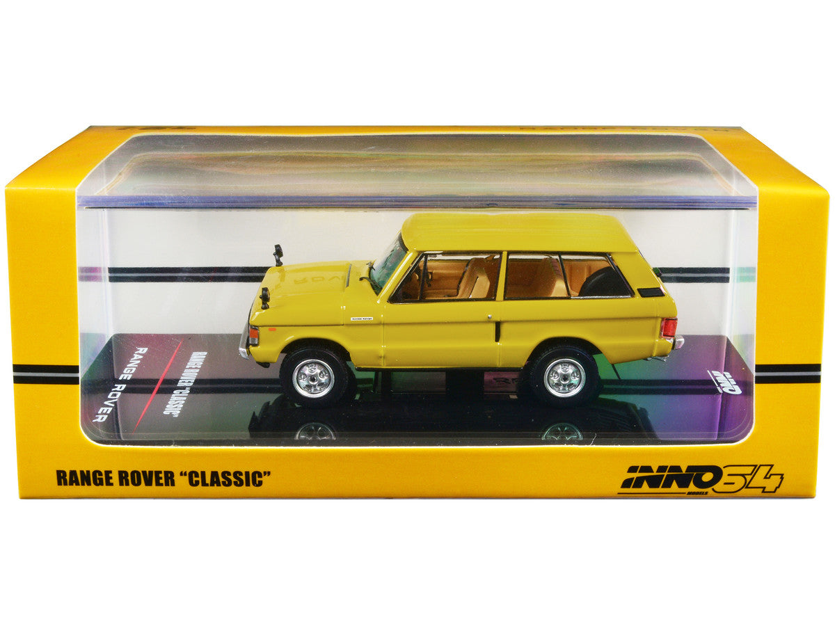 INNO64 - Range Rover « Classic » Jaune sang - Échelle 1/64 IN64-RRC-SGYL