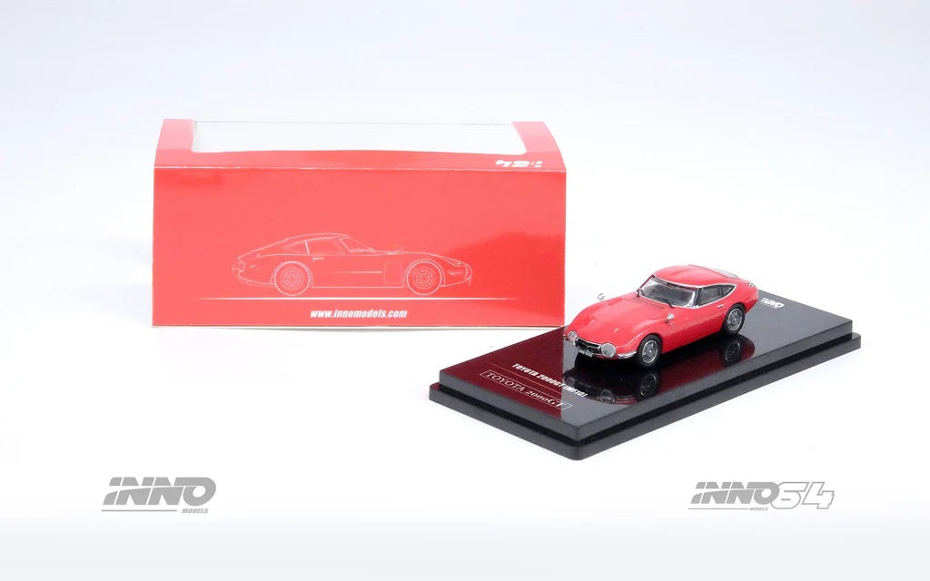 INNO64 - Toyota 2000GT (MF10) Rouge solaire - Échelle 1/64 IN64-2000GT-RED