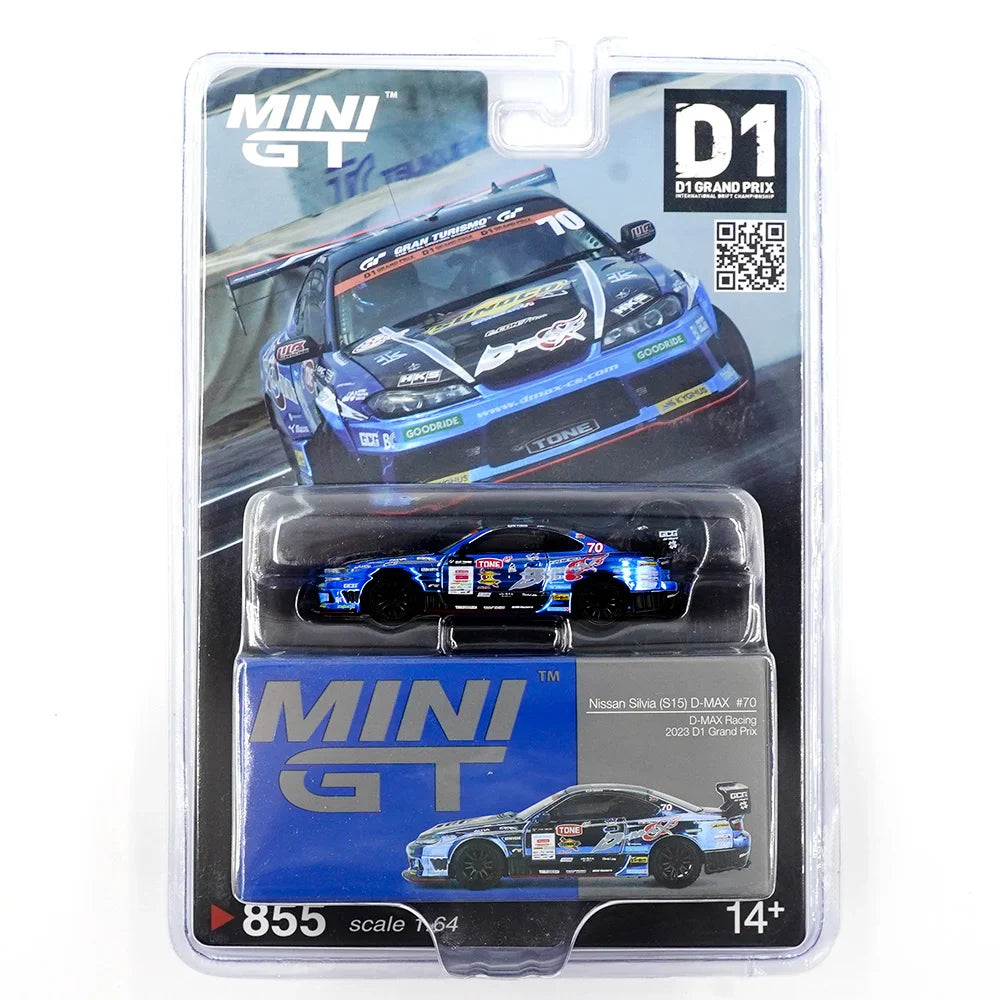 Mini GT - Nissan Silvia (S15) D-MAX #70 D-MAX Racing 2023 D1 Grand Prix - Scale 1/64 MGT00855