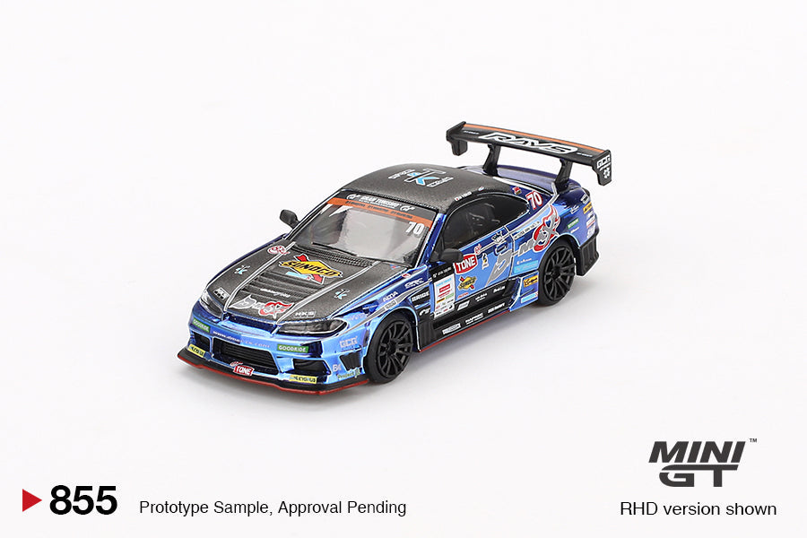 Mini GT - Nissan Silvia (S15) D-MAX #70 D-MAX Racing 2023 D1 Grand Prix - Scale 1/64 MGT00855