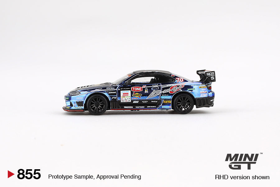 Mini GT - Nissan Silvia (S15) D-MAX #70 D-MAX Racing 2023 D1 Grand Prix - Scale 1/64 MGT00855