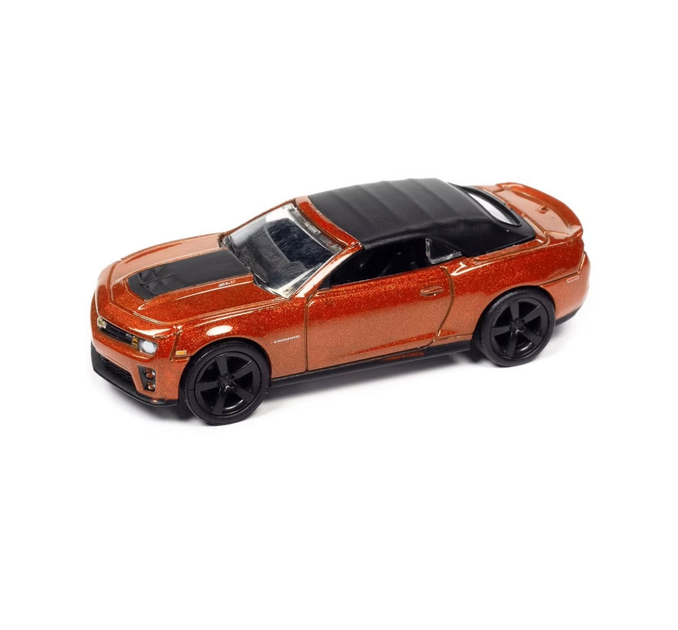 Johnny Lightning - Chevrolet Camaro ZL1 Cabriolet 2013 Orange Inferno « Collection Or Classique » - Échelle 1/64