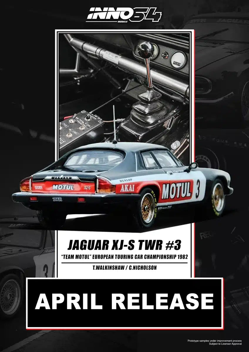 INNO64 - Jaguar XJ-S "Team TWR Motul" European Touring Car Championship 1982 - Scala 1/64 IN64-XJS-TWR3