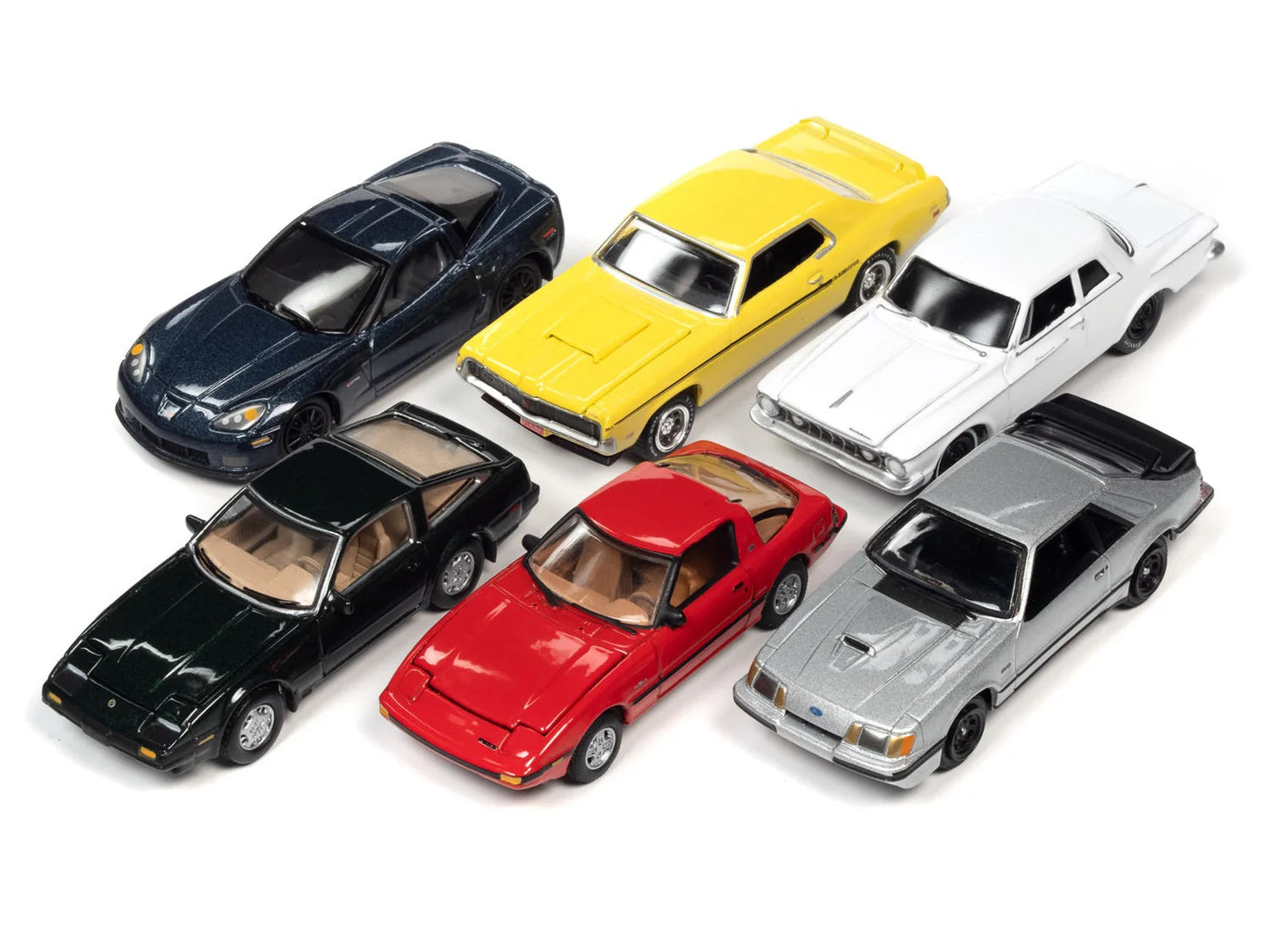 Johnny Lightning - Collection Classic Gold 2022, Coffret B (6 voitures) - Échelle 1/64
