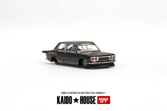 Mini GT - Datsun 510 Pro Street Full Carbon V1 - KAIDO HOUSE - Échelle 1/64 KHMG110