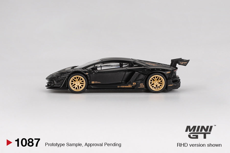 Mini GT - LB★WORKS Lamborghini Aventador Limited Edition Matte Black - 1/64 Scale MGT01087-L