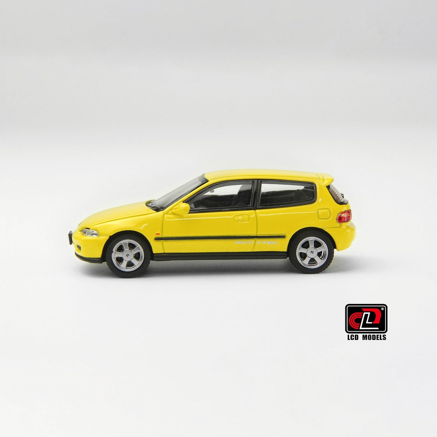 Modèles LCD - Honda Civic SiR II (EG6) Jaune - Échelle 1/64 LCD64034-YE