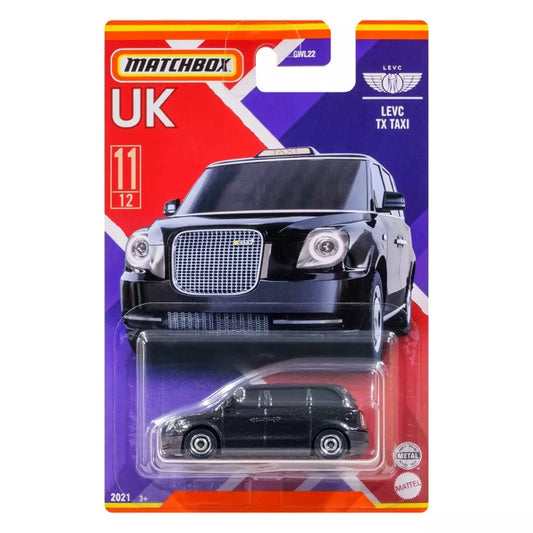 Matchbox - LEVC TX Taxi UK - Matchbox - Échelle 1/64 environ