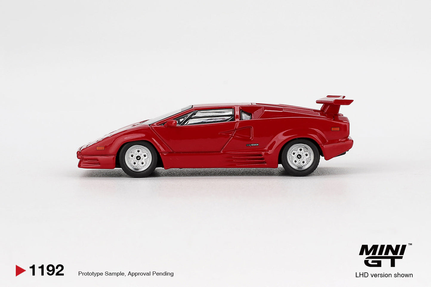 Mini GT - Lamborghini Countach 25ème Anniversaire Rouge 1988 - Échelle 1/64 MGT01192-L