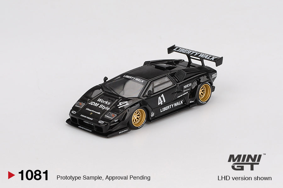 Mini GT - Lamborghini Countach LB-WORKS Black - 1/64 Scale