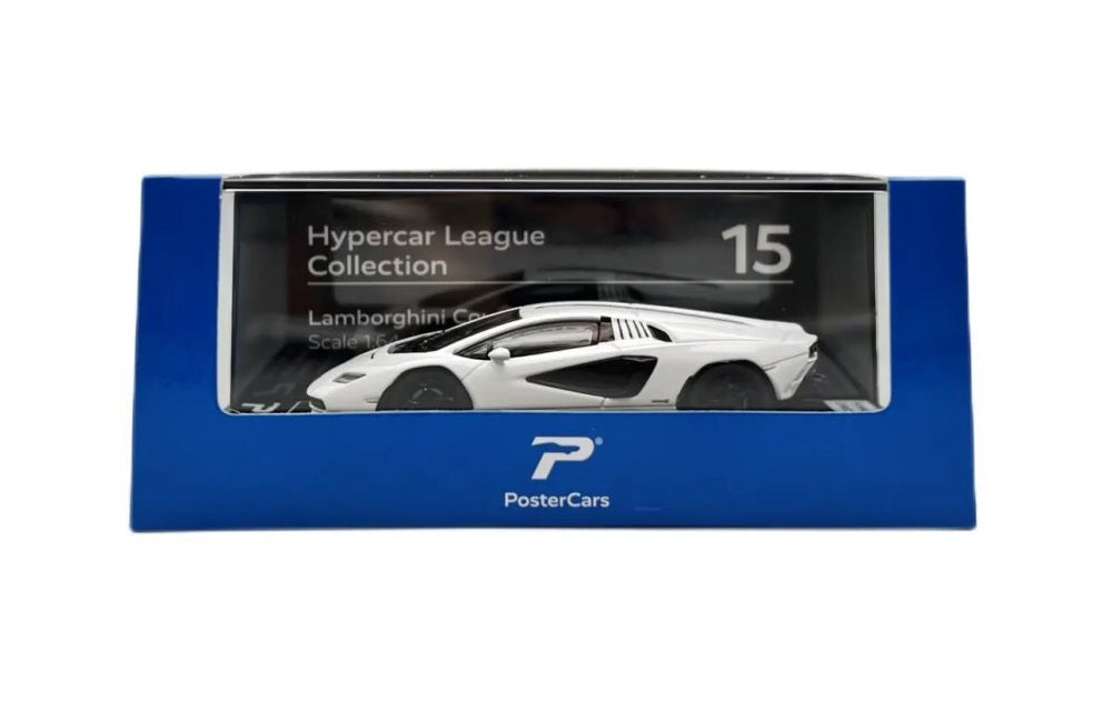 PosterCars - Lamborghini Countach LPI 800-4 Bianco Siderale - Scala 1/64 H15