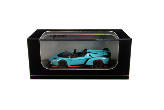 Kyosho - Lamborghini Veneno Roadster Bleu / Rouge (KS07040A4) - Échelle 1/64