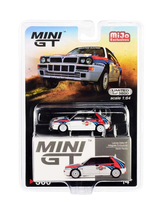 Mini GT - Lancia Delta HF Integrale Evoluzione Martini Racing MiJo Exclusives - Échelle 1/64 MGT00300MJ