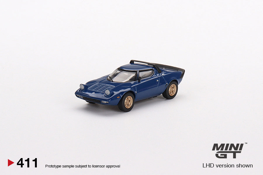 Mini GT - Lancia Stratos HF Stradale Bleu Vincennes LDH MiJo Exclusives - Échelle 1/64 MGT00411-MJ