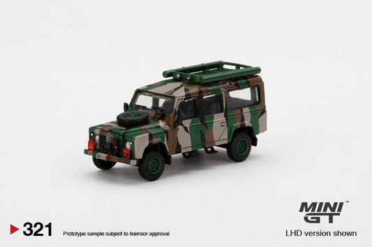 Mini GT - Land Rover Defender 110 Armée malaisienne - Échelle 1/64 MGT00321-R