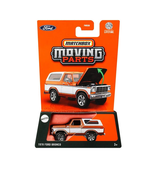 Pièces mobiles Matchbox - Ford Bronco 1978 - Échelle 1/64 environ