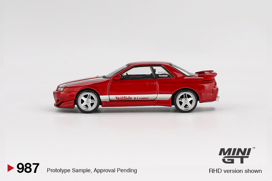 Mini Gt - Nissan Skyline GT-R (R32) VeilSide Combat CI Gem Red - Scale 1/64 MGT00987-R