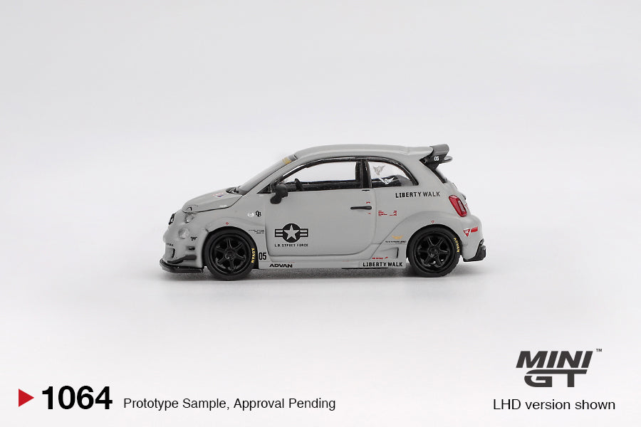 Mini GT - Abarth 595 LB-WORKS x Abas Works Fighters 2024 - Scala 1/64 MGT01064-BL Blister Packaging