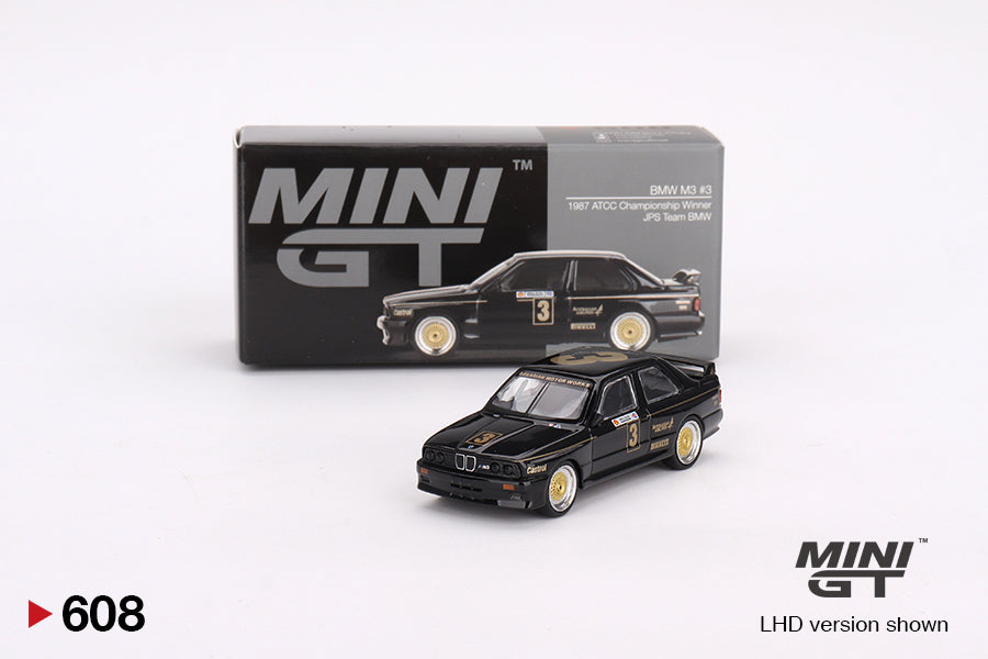 Mini GT - BMW M3 n° 3 JPS Team BMW 1987, vainqueur du championnat ATCC - Échelle 1/64 MGT00608