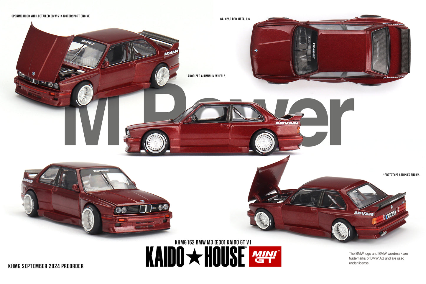 Mini GT - BMW M3 (E30) Kaido GT V1 - KAIDO HOUSE - Scala 1/64 KHMG162
