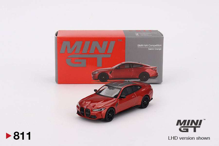 Mini GT - BMW M4 Competition (G82) Sakhir Orange - Scala 1/64 MGT00811-L