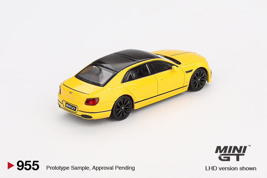 Mini GT - Bentley Flying Spur Monaco Jaune - Échelle 1/64 MGT00955-L