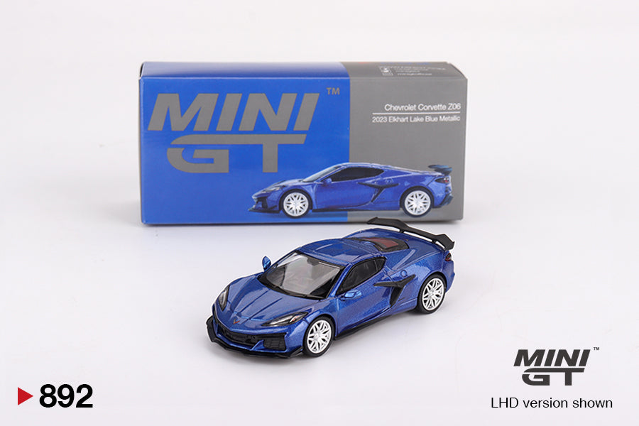 Mini GT - Chevrolet Corvette Z06 2023 Elkhart Lake Blue Metallic - Scale 1/64 MGT00892-L
