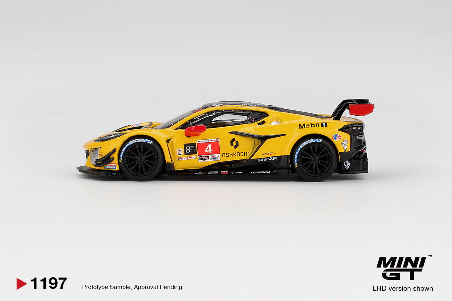 Mini GT - Chevrolet Corvette Z06 GT3.R #4 Corvette Racing par Pratt Miller Motorsports 2025 - Échelle 1/64 MGT01197-L
