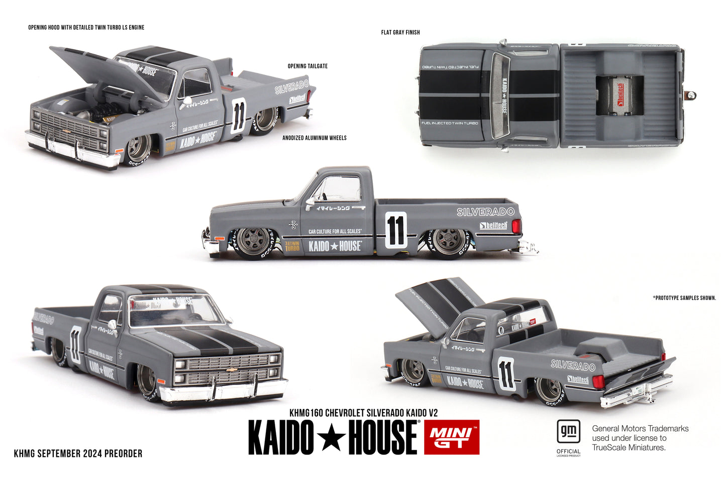 Mini GT - Chevrolet Silverado KAIDO V2 - KAIDO HOUSE - Scala 1/64 KHMG160