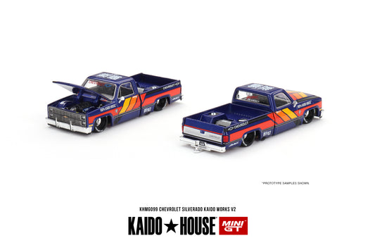 Mini GT - Chevrolet Silverado KAIDO WORKS V2 - KAIDO HOUSE - Échelle 1/64 KHMG099