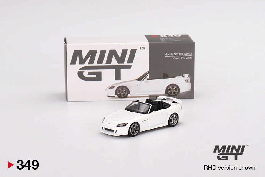 Mini GT - Honda S2000 (AP2) Type S Grand Prix White RHD - Scala 1/64 MGT00349-R