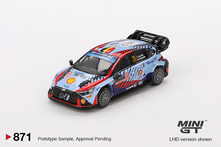 Mini GT - Hyundai i20 N Rally1 Hybrid #11 Vainqueur du Rallye Monte-Carlo 2024 - Échelle 1/64 MGT00871-L