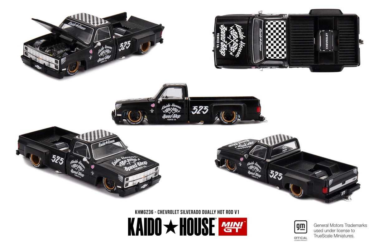 Mini GT - Chevrolet Silverado Dually Hot Rod V1 - Kaido House - 1/64 Scale KHMG236