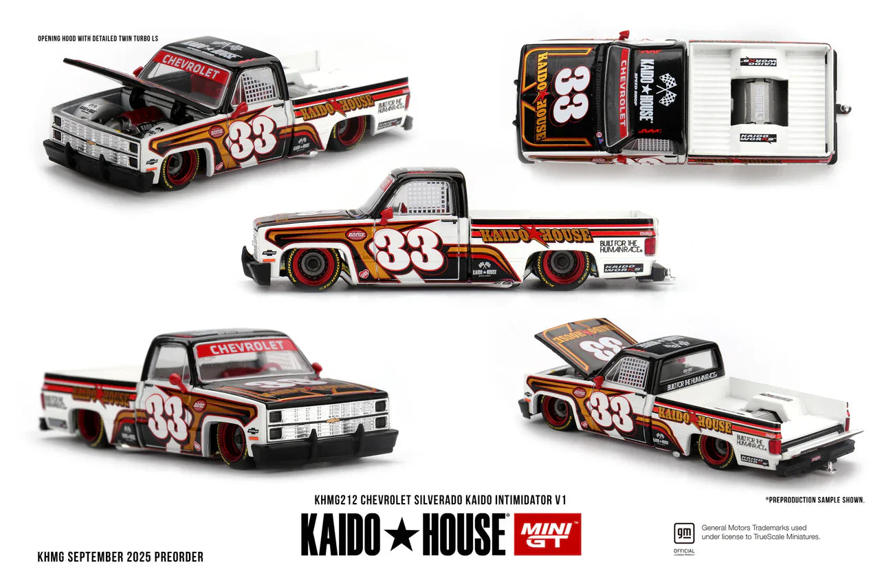Mini GT - Chevrolet Silverado KAIDO Intimidator VI - Kaido House - 1/64 Scale KHMG212