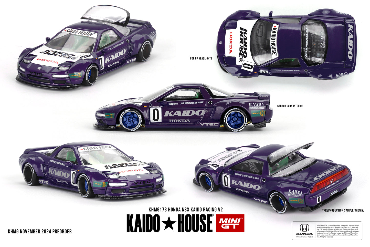 Mini GT - Honda NSX Kaido Racing V2 - KAIDO HOUSE - Scala 1/64 KHMG173