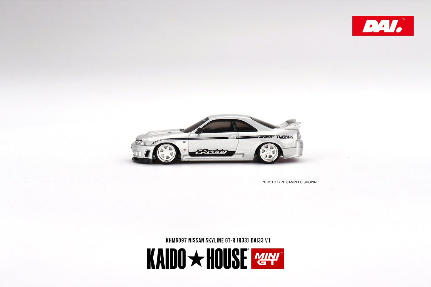 Mini GT - Nissan Skyline GT-R (R33) DAI33 V1 - KAIDO HOUSE - Scale 1/64 KHMG097