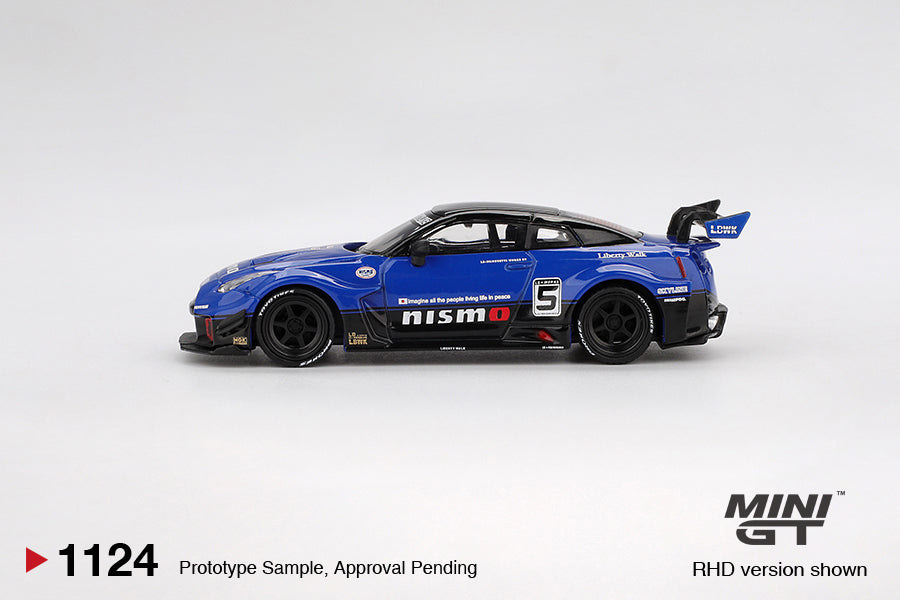 Mini GT - LB-Silhouette WORKS GT Nissan 35GT-RR Ver.2 Blue - Scale 1/64 MGT01124-L
