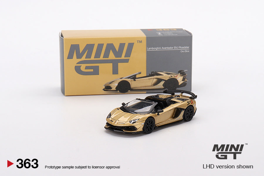 Mini GT - Lamborghini Aventador SVJ Roadster Oro Elios - Scale 1-64 MGT00363-R