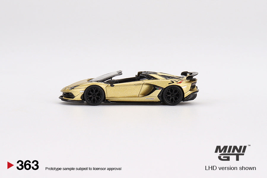 Mini GT - Lamborghini Aventador SVJ Roadster Oro Elios - Scale 1-64 MGT00363-R