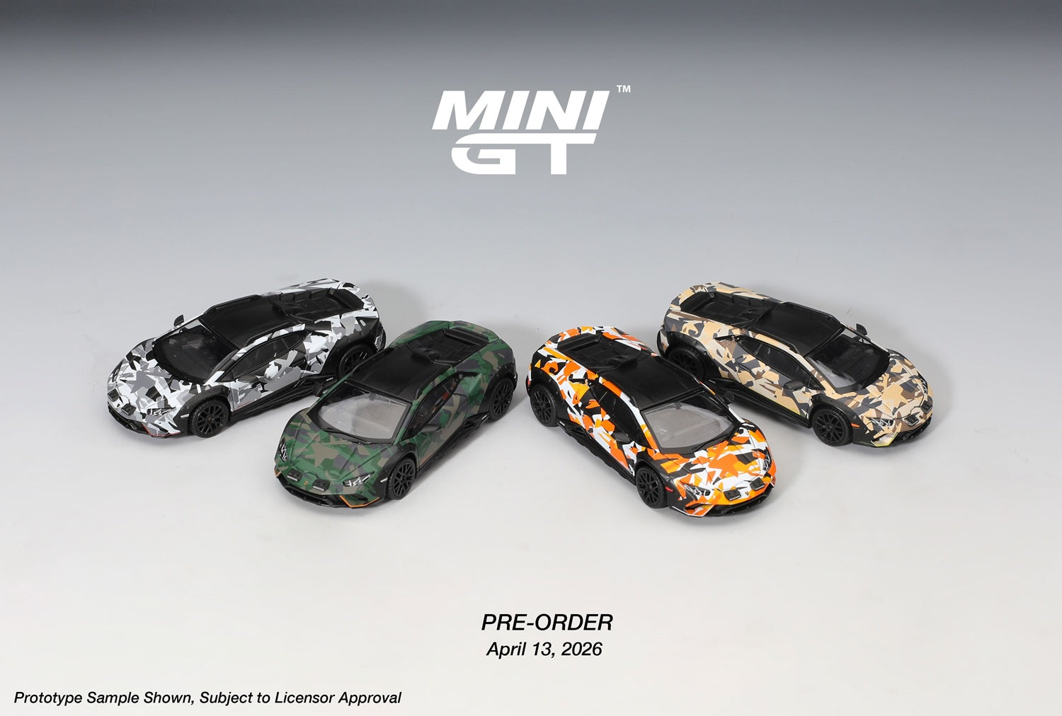 PRE-ORDER] Mini GT - Lamborghini Huracan Dirt All Terrarin 4 CARS