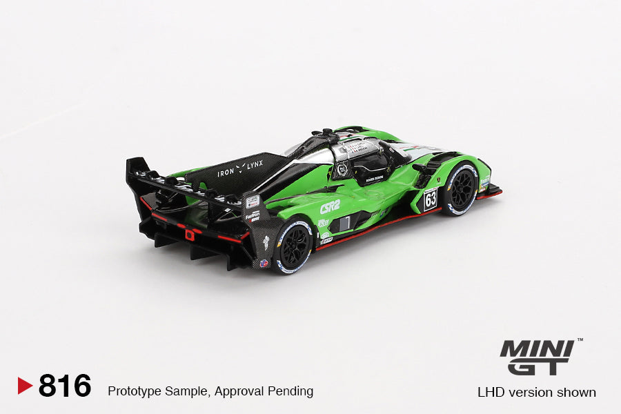 Mini GT - Lamborghini SC63 #63 Iron Lynx 2024 IMSA Sebring 12 Hrs - Scala 1/64 MGT00816-L