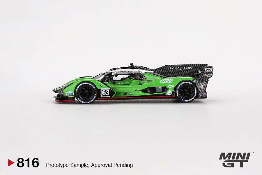 Mini GT - Lamborghini SC63 #63 Iron Lynx 2024 IMSA Sebring 12 Hrs - Scala 1/64 MGT00816-L