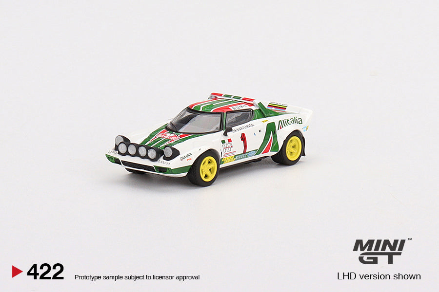 Mini GT - Lancia Stratos HF 1977 Vainqueur du Rallye Monte-Carlo n°1 - Échelle 1/64 MGT00422