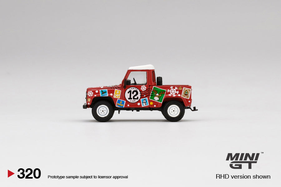 Mini GT - Land Rover Defender 90 Pickup - 2021 Christmas Edition - Scale 1/64 MGT00320-R