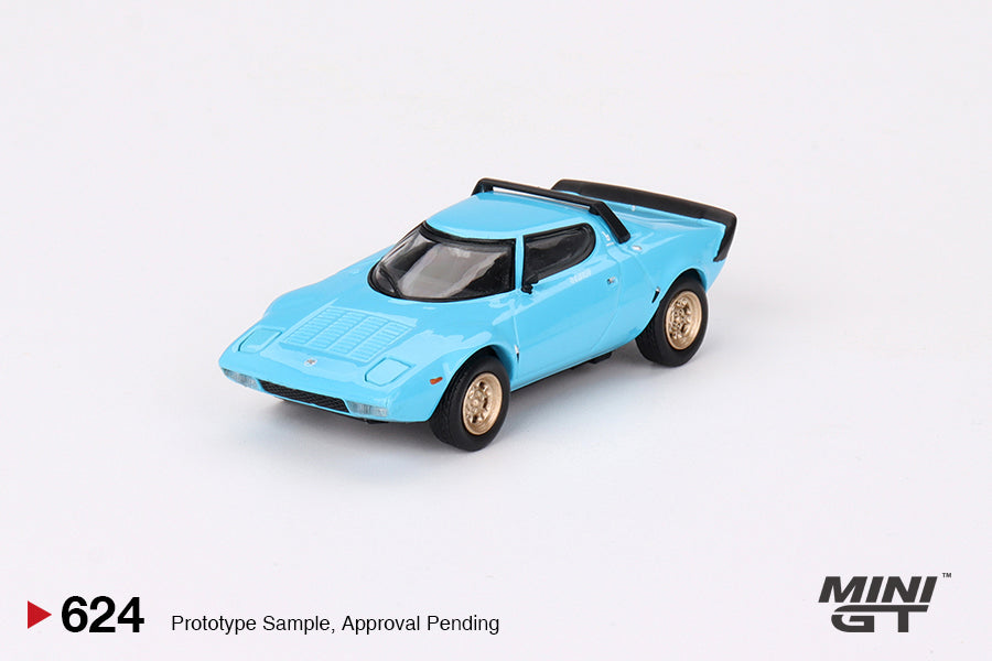 Mini GT - Lancia Stratos HF Stradale Bleu Clair - Échelle 1/64 MGT00624