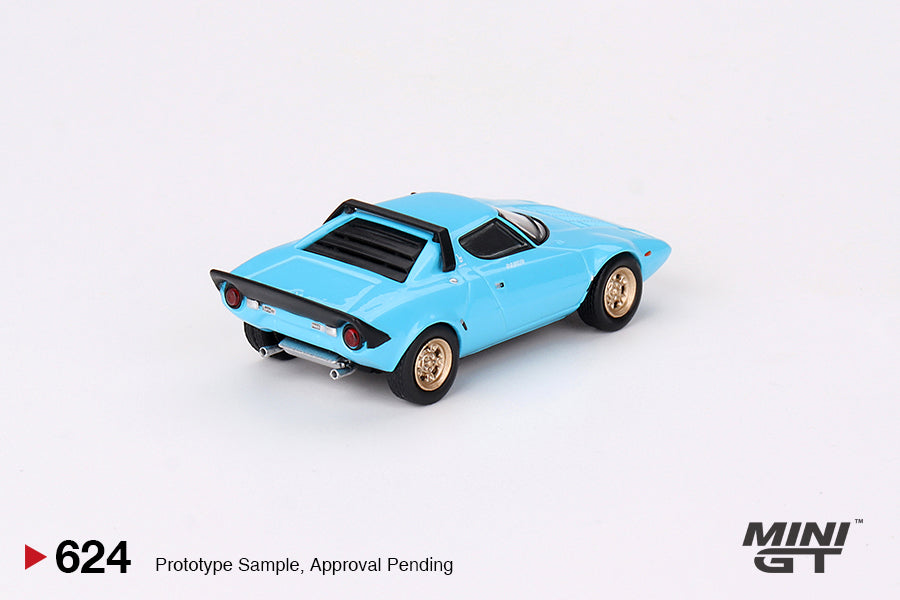 Mini GT - Lancia Stratos HF Stradale Bleu Clair - Échelle 1/64 MGT00624