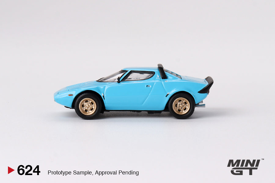 Mini GT - Lancia Stratos HF Stradale Bleu Clair - Échelle 1/64 MGT00624