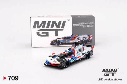 Mini GT - BMW M Hybride V8 n° 25 BMW M Team RLL 2023 IMSA Sebring 12 Hrs 2e place - Échelle 1/64 MGT00709
