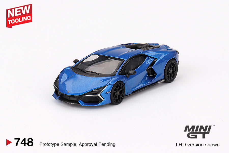 Mini GT - Lamborghini Revuelto Blu Eleos - Échelle 1/64 MGT00748 LDH