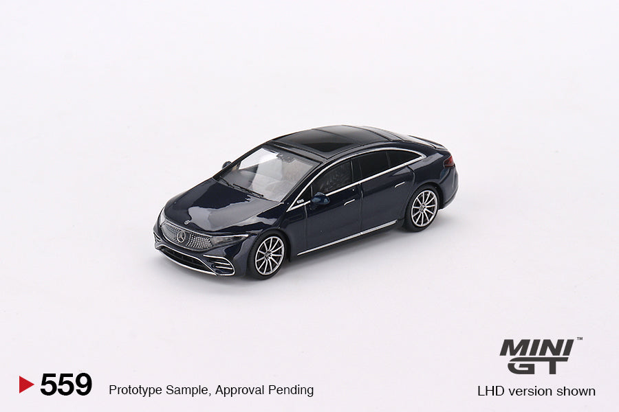 Mini GT - Mercedes-Benz EQS 580 4MATIC Bleu Nautique Métallisé - Échelle 1/64 MGT00559-L